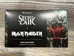 Magic The Gathering Secret Lair Iron Maiden Eddie Unchained Foil Sealed In-Hand - Image 1