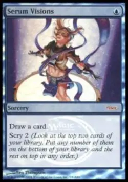 1x Serum Visions - Foil - 2004 Arena Promo Heavy Play, English Arena Promos MTG - Image 1
