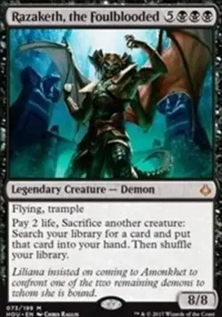 1x Razaketh, the Foulblooded Light Play MTG Magic - Kid Icarus - - Image 1