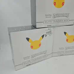 Pokemon Celebrations Elite Trainer Box ETB : Set Of 3 Boxes (Factory Sealed) - Image 2