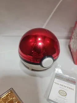 Pokemon 1999 Mewtwo 23K Gold Plated Card Burger King Box Pokeball COA Near Mint - Image 5