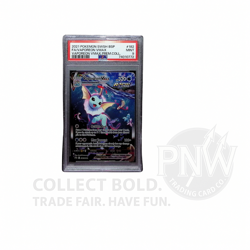PSA 9 • 2021 POKEMON SWSH PREMIUM COLLECTION PROMO • #182 FULL ART/VAPOREON VMAX - Image 1