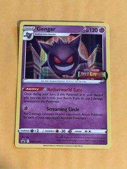 2022 Pokemon Lost Origin Gengar Black Star Promo BSP #SWSh241 - Image 1