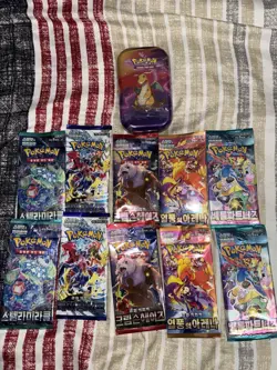Pokemon TCG KANTO Power Dragonite Mini Tin & 10 KRN Booster Packs, Sealed - Image 1