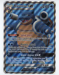 Blastoise GX Oversize Pokemon Sun & Moon Black Star Promo #SM189 11mn - Image 1
