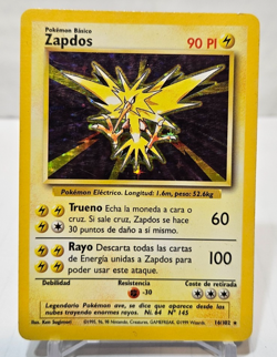 Zapdos 16/102 Holo Rare Unlimited Base Set SPANISH Pokemon 7335 - Image 1