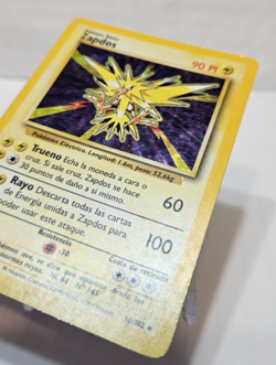 Zapdos 16/102 Holo Rare Unlimited Base Set SPANISH Pokemon 7335 - Image 2
