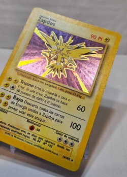 Zapdos 16/102 Holo Rare Unlimited Base Set SPANISH Pokemon 7335 - Image 3