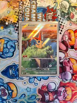 Carta pokemon Victini Promo Illustration Rare SVP208 italiana Sar/Ir gallery nm - Image 2