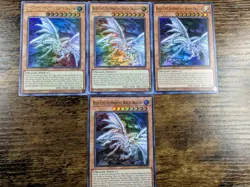 YU-GI-OH x4 BLUE EYES ALTERNATIVE WHITE DRAGON RA02/LDS2 LP+ - Image 1