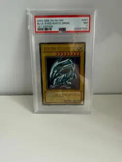 2002 Sdk-E001 Yu-Gi-Oh! #001 Blue-Eyes White Drgn. Nm 1St Edition 7 - Image 3