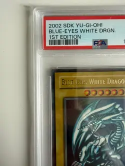 2002 Sdk-E001 Yu-Gi-Oh! #001 Blue-Eyes White Drgn. Nm 1St Edition 7 - Image 4