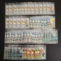 54 Lot Pokemon Chinese Card Eevee Flareon vaporeon jolteon CHR Sealed SQ - Image 1