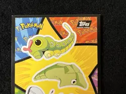 1999 Topps Pokemon Movie Butterfree Metapod Caterpie Evolution Sticker Card LP - Image 3