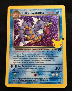 Dark Gyarados 8/82 Celebrations: Classic Collection Holo Pokemon tcg Card - Image 1