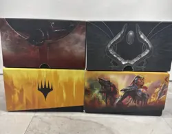 4 Magic The Gathering Empty Card Boxes, Innistrad, Rivals Of Ixalan - Image 1