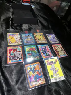 Pokemon Card Marumiya Holo Sticker x9 Pikachu Venusaur Blastoise W/ Mewtwo Bonus - Image 1
