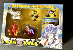 Digimon Pendulum Set - Card & Figures - Vintage - Japanese (L6) - Image 1