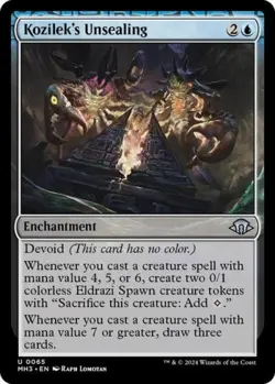 ~ Kozilek's Unsealing ~ NM Foil ~ Modern Horizons 3 ~ MTG ~ - Image 1