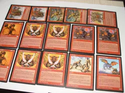 MTG 15x misc red visions exodus weatherlight mirage minotaur magic card lot - Image 3