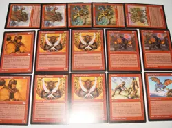 MTG 15x misc red visions exodus weatherlight mirage minotaur magic card lot - Image 5