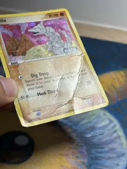 Onix 65/115 EX Unseen Forces Stamped Holo Rare Pokemon TCG Card DMG - Image 5