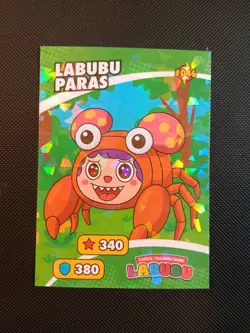 Labubu Paras Pokemon Labubu Cards Trading Game Card Peru US Seller MINT - Image 1