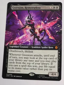 MTG - Gwenom, Remorseless Ext Art - Marvel: Spider-Man - Image 1