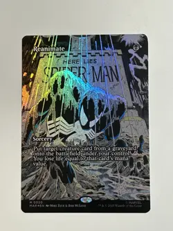 Magic The Gathering - MTG - Spider-Man - Reanimate FOIL - Mythic - M 0020 - Image 1