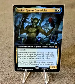 Magic The Gathering Jackal, Genius Geneticist 0272 Rare Non-Foil Borderless - Image 1