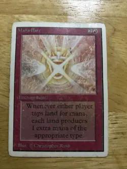 Mana Flare Magic The Gathering Revised Edition Lightly Played Vintage Single - Image 1