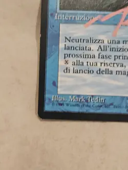 MTG - Mana Drain - Legends (ITALIAN) (SIGNED) Mark Tedin Magic The Gathering - Image 5