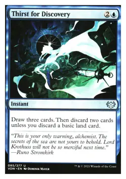 Thirst for Discovery Innistrad: Crimson Vow MTG - NM+ Mythic Relics - Image 1