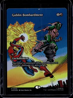 2025 Magic MTG Marvel Universe Eternal-Legal Goblin Bombardment Rare #0023 - Image 1