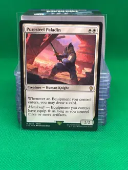 MTG - PURESTEEL PALADIN - Final Fantasy Com (R) - Image 1