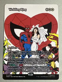 MTG / Wedding Ring / MAR / #7 / Regular (Borderless) / Mythic / NM - Image 1