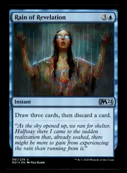 MTG Core 2021 *FOIL* U Rain of Revelation #061 - Image 1