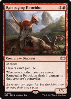 Rampaging Ferocidon [Duskmourn: House of Horror Commander] Magic MTG - Image 1