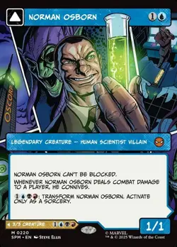 Norman Osborn / Green Goblin (Borderless) (NM) - Marvel's Spider-Man - MTG - Image 1