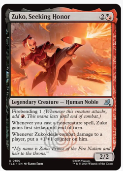 Zuko, Seeking Honor FOIL MTG Avatar: TLA Eternal-Legal Nm/M *ON HAND* - Image 1