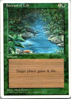 Magic The Gathering Stream of Life 156 Fourth Edition tcg - Image 1