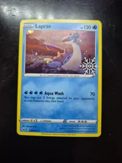Pokemon TCG - Lapras 48/202 SWIRL - Holiday Calendar - Stamped Holo - Image 1