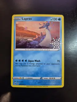 Pokemon TCG - Lapras 48/202 SWIRL - Holiday Calendar - Stamped Holo - Image 2