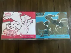 Pokemon Center Black Bolt and White Flare ETB Elite Trainer Box Set of 2 Sealed - Image 1