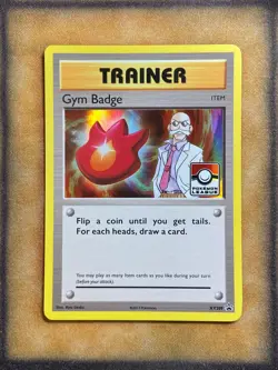 Pokemon Gym Badge (Blaine) XY208 Black Star Promo NM - Image 1