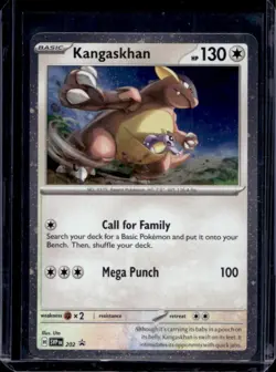 2023-25 Pokemon SV Black Star Promos SVP EN Kangaskhan Cosmos Holo #202 - Image 1