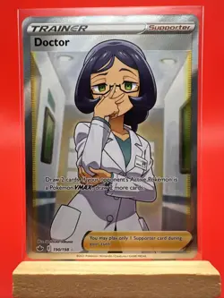 Doctor 190/198 Pokemon TCG: Chilling Reign Full Art Trainer Ultra Rare M/NM - Image 1