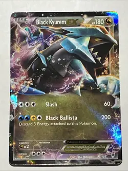 Pokemon TCG Black Kyurem - EX Black and White Plasma Storm 95/135 Holo Holo... - Image 1