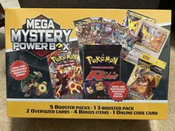 LOT OF 2. NEW! POKEMON 2025 HOLIDAY MEGA MYSTERY POWER BOX MEIJER Exclusive. - Image 1