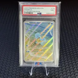 Squirtle 170/165 Sv: Scarlet & Violet 151 Holo PSA Mint 9 Pokemon TCG - Image 1